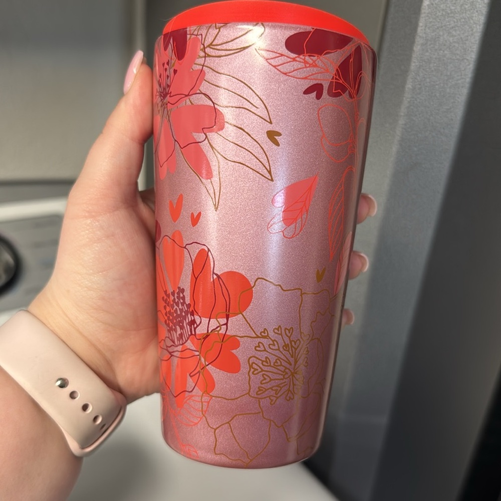 Starbucks Pink Floral Tumbler - Picture 4 of 4
